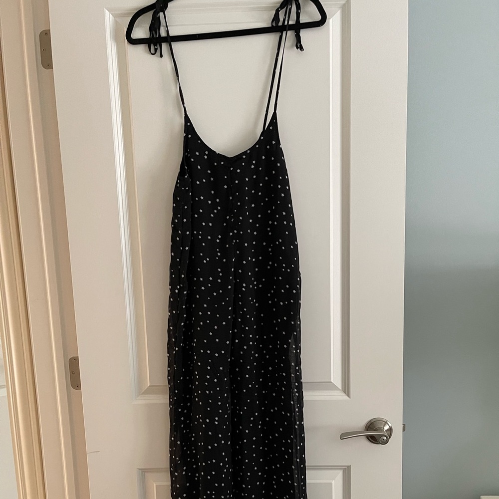 Akira black with white stars pant/jumpsuit
